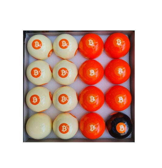 Bitcoin Pool Ball Set - BilliardCuesOnline | Singapore pool, snooker and billiard retail and wholesaler