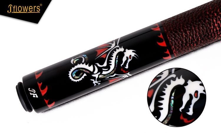 JFlowers Red Dragon Pool Cue - BilliardCuesOnline | Singapore pool, snooker and billiard retail and wholesaler