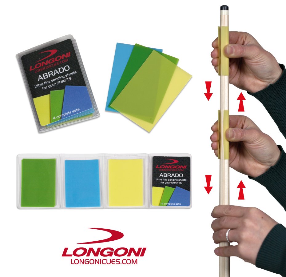 Longoni Abrado Cue Paper - BilliardCuesOnline | Singapore pool, snooker and billiard retail and wholesaler