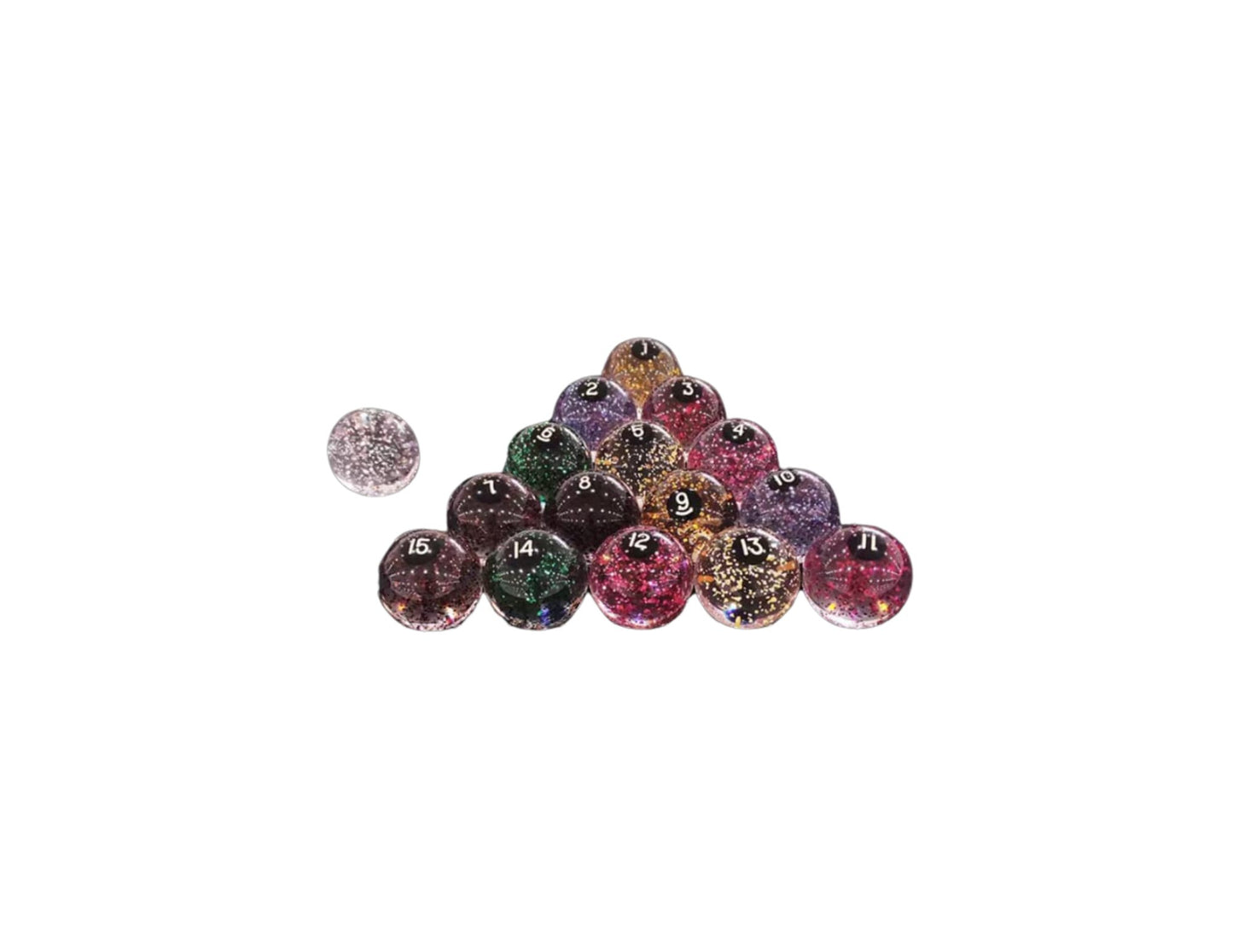 Panther Crystal Sparkling Pool Ball Set - BilliardCuesOnline | Singapore pool, snooker and billiard retail and wholesaler